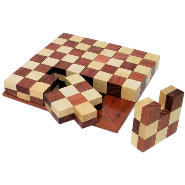 Eureka Puzzle 8 piece checkerboard puzzle