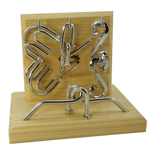 Bar set 4 metal puzzles