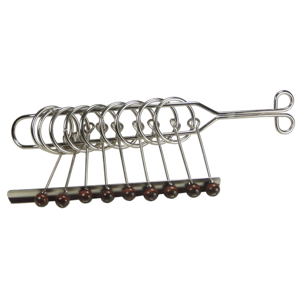 Chinese Ring puzzle medium - 9 linked rings 
