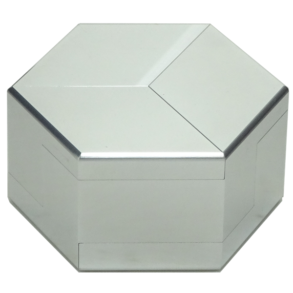 Three piece Interlocking Aluminium Puzzle Box 