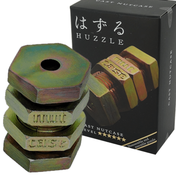 Hanayama Cast Puzzle Huzzle Cunning nut case difficulty level 6 4977513055802 