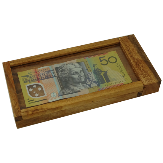 ATM wooden puzzle box