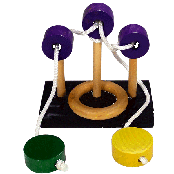 Wood and rope puzzle Mr Puzzle