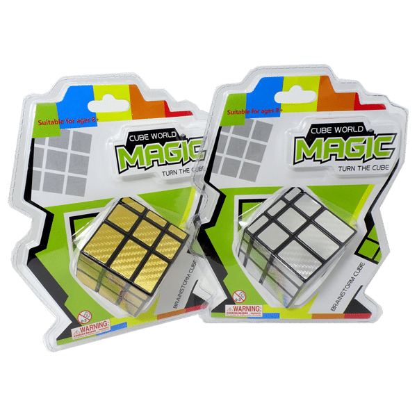 Mirror Cube Gold and Silver