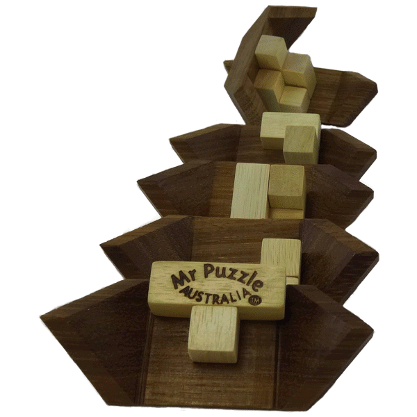 Insoma wooden burr puzzle apart