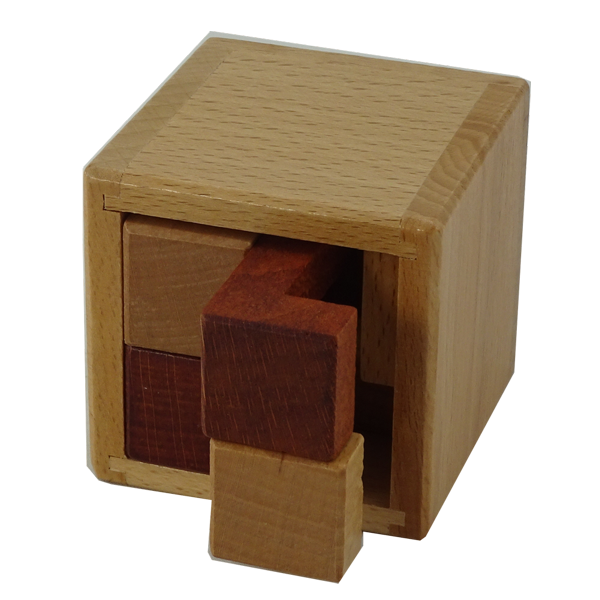 Foursquare 3D multiple move packing brainteaser apart