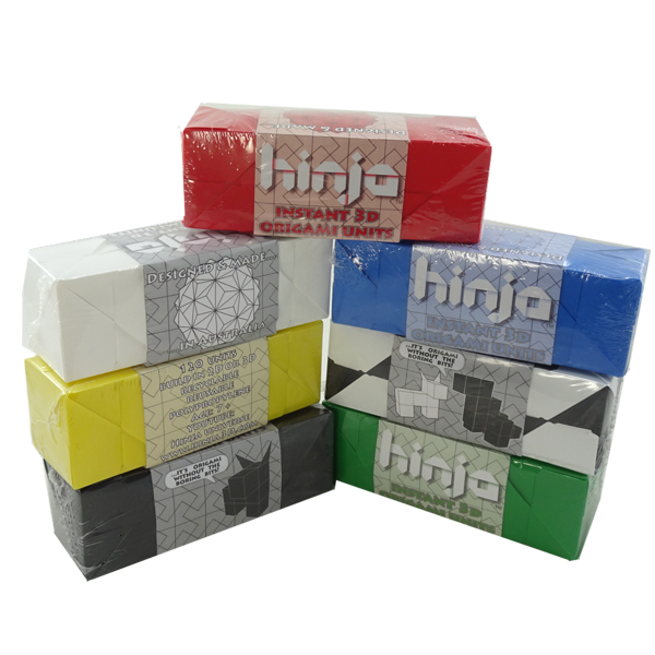 Hinja 3D reusable Origami 120 piece packs