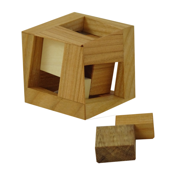 OMPIC wooden cube Cherry