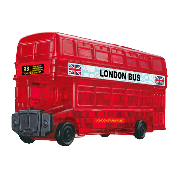 London Bus 3d crystal jigsaws
