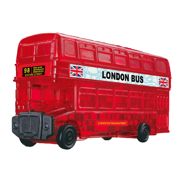 London Bus 3d crystal jigsaws