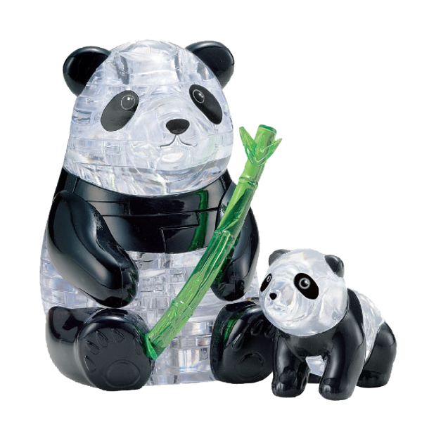 Panda 3d crystal jigsaws