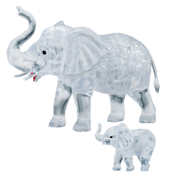 Elephant 3d crystal jigsaws