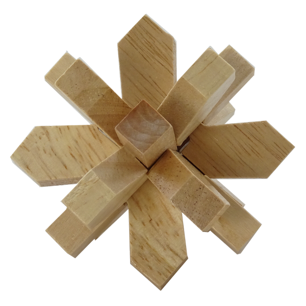 Spiny Burr - 7 piece wooden puzzle