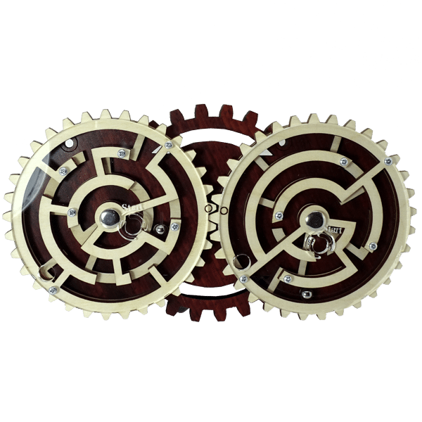 Zahnradlabyrinth double gear maze