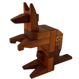 Wendy - the wooden interlocking kangaroo puzzle