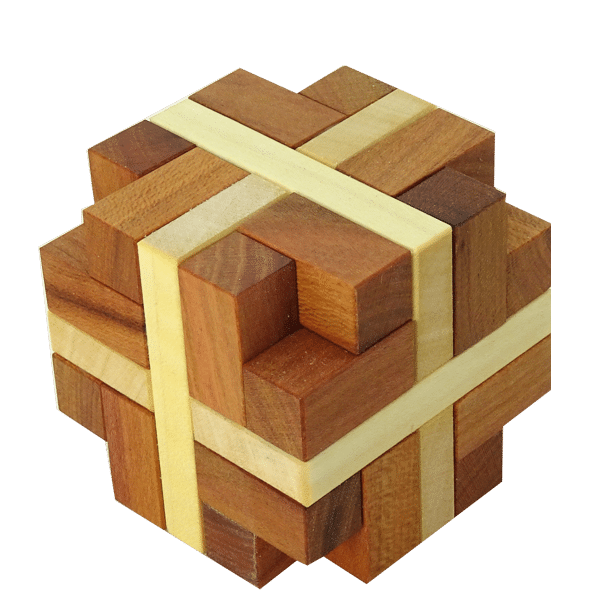 Hexator 6 piece interlocking puzzle