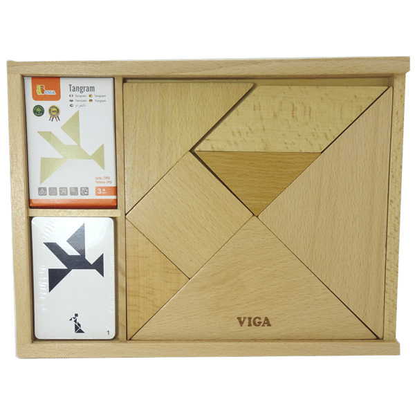 wooden tangram set