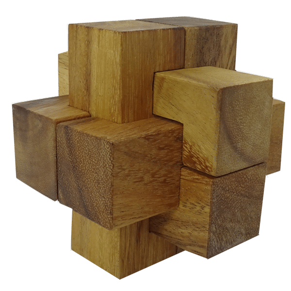wooden interlocking burr