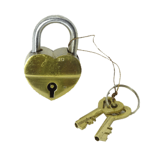 Brass Heart Lock