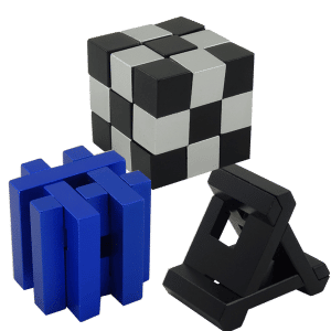 Set of 3 Metal Interlocking puzzles